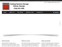 Tablet Screenshot of bulldogstorageunits.com